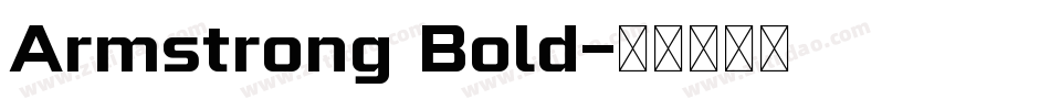Armstrong Bold字体转换